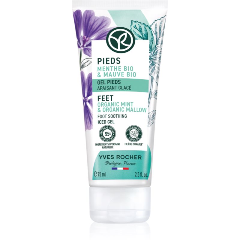 E-shop Yves Rocher Pieds chladivý gel na nohy Organic Mint & 75 ml