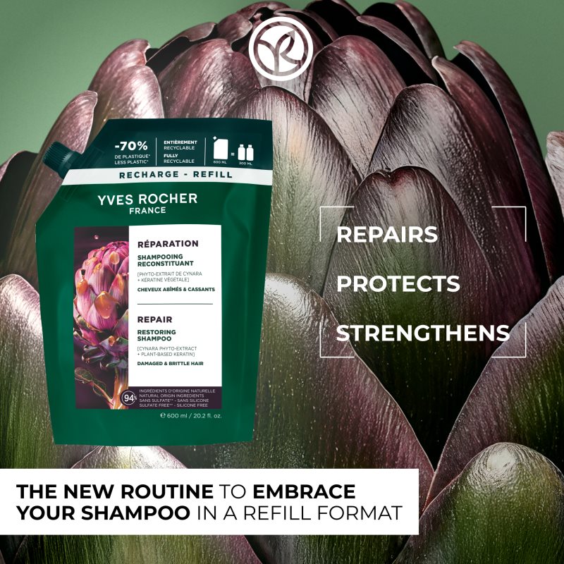 Yves Rocher Réparation regeneračný šampón 600 ml