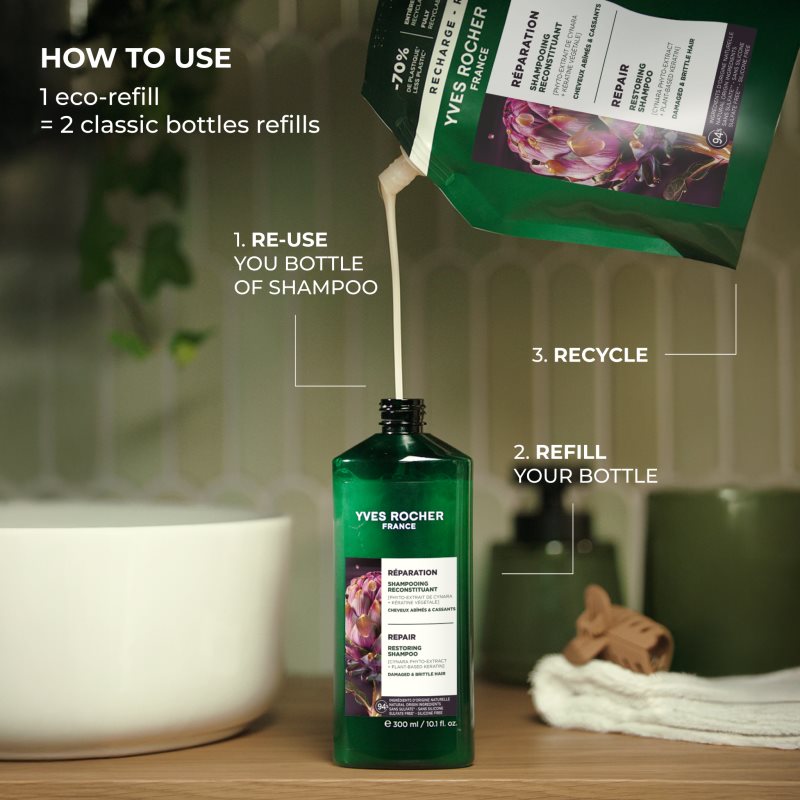 Yves Rocher Réparation regeneračný šampón 600 ml