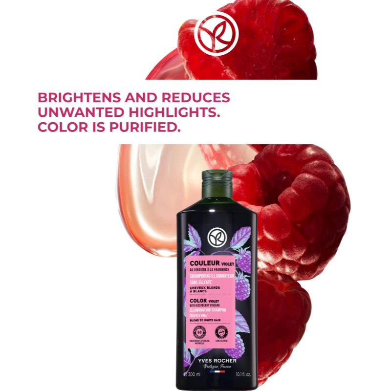 Yves Rocher Couleur šampón neutralizujúci žlté tóny 300 ml