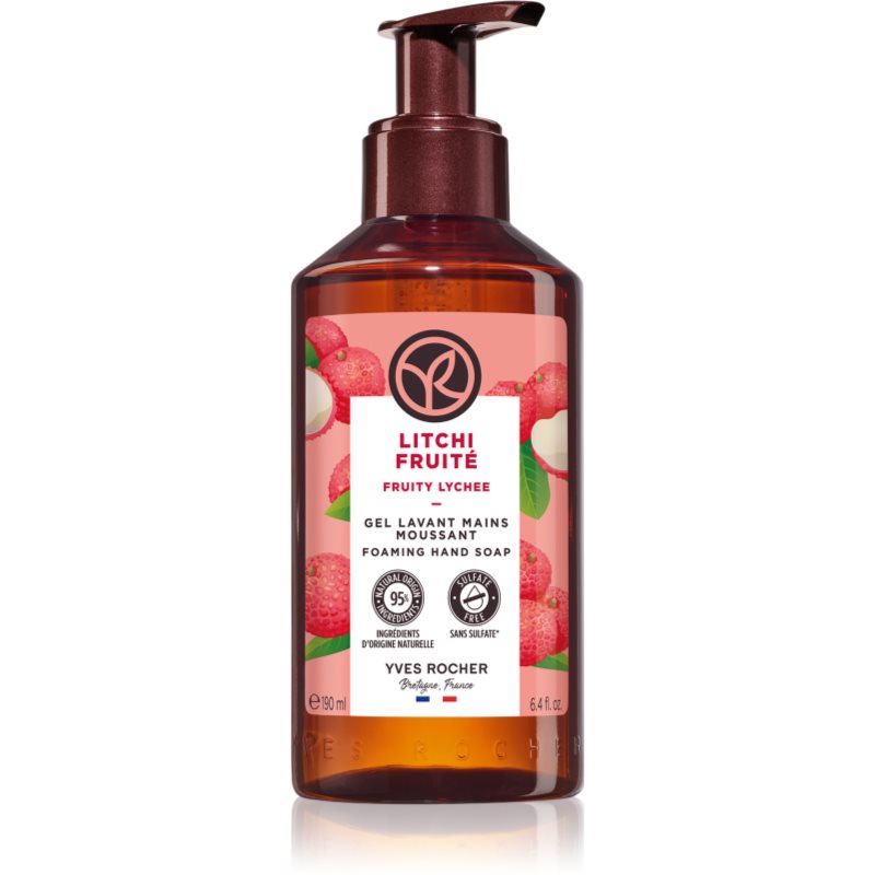 Yves Rocher Fruity Lichee tekoče milo za roke 190 ml