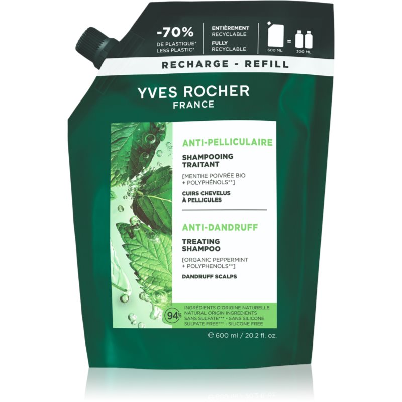 Yves Rocher ANTI-PELLICULAIRE šampon proti prhljaju 600 ml