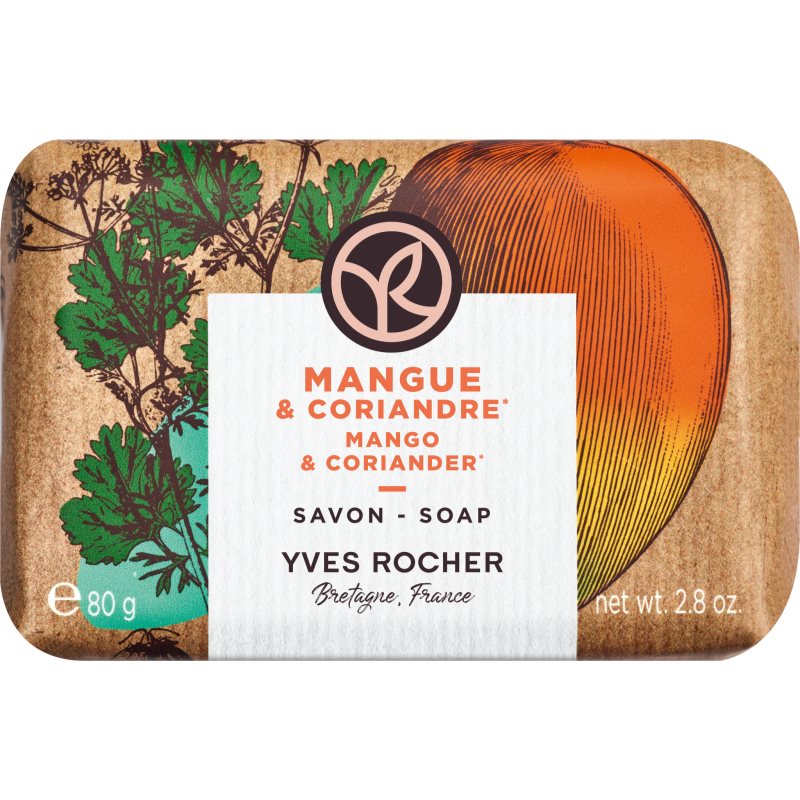Yves Rocher Bain De Nature мило для рук Mango & Coriander 80 гр