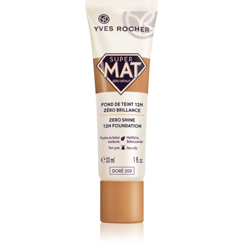 

Yves Rocher Zéro Défaut Super Matte матуючий тональний крем відтінок 200 Doré