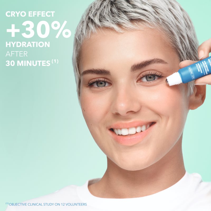 Yves Rocher Hydra Water-Plump energizujúca starostlivosť na okolie očí s osviežujúcim účinkom 15 ml