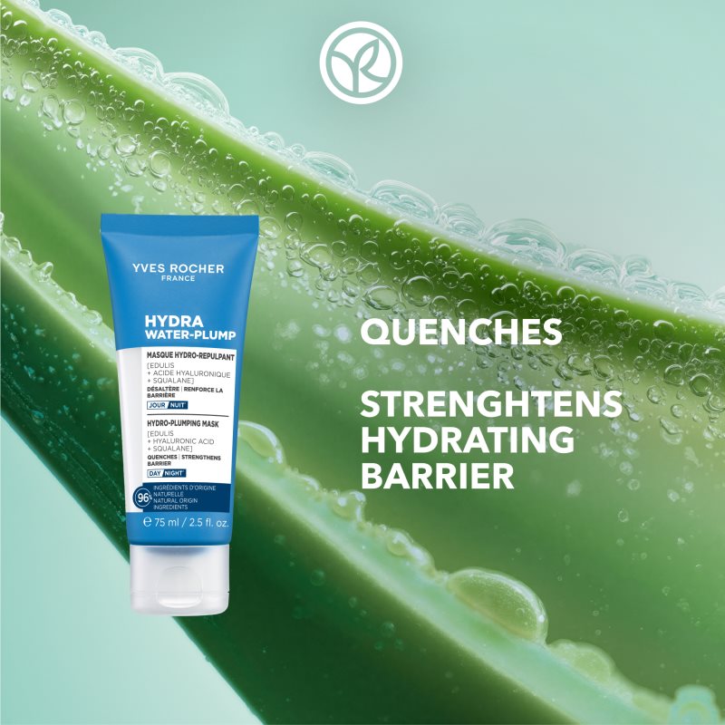 Yves Rocher Hydra Water-Plump hydratačná vyhladzujúca maska na deň aj noc 75 ml