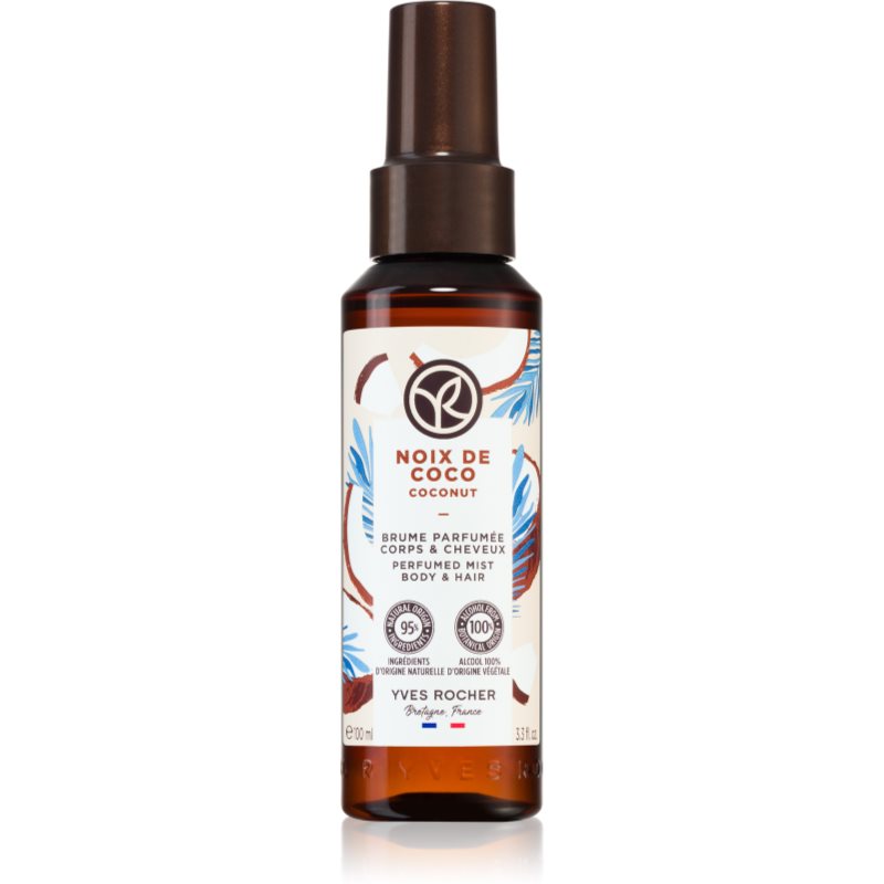 E-shop Yves Rocher Bain de Nature parfémovaný sprej na tělo a vlasy pro ženy Coconut 100 ml