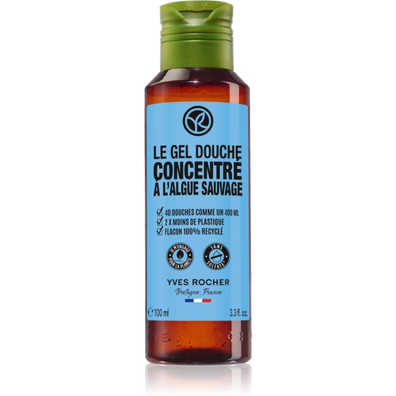 Yves Rocher Bain de Nature koncentrovaný sprchový gél Wild Algae & Sea Fennel 100 ml