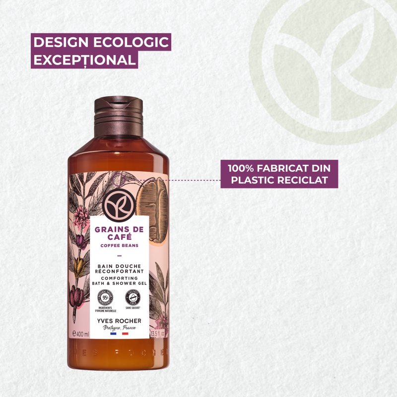 Yves Rocher Bain de Nature pečující sprchový gel Coffee Beans 400 ml (obrázek 7)
