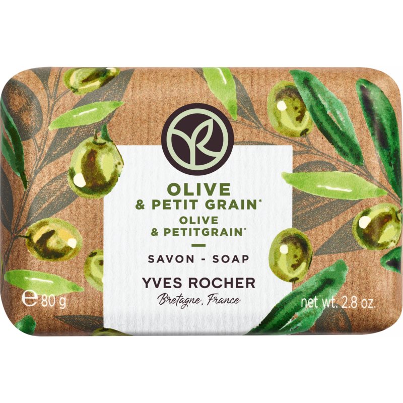 Yves Rocher Bain De Nature мило для рук Olive & Petit Grain 80 гр
