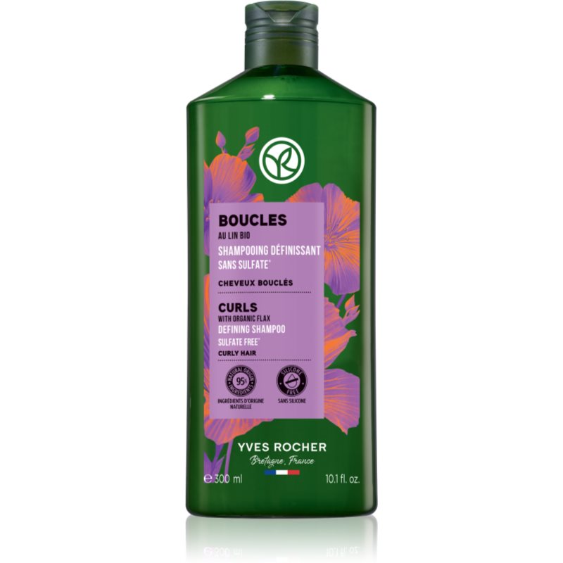 Yves Rocher Boucles шампоан за къдрава и чуплива коса with organic flax 300 мл.