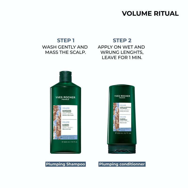Yves Rocher Volume & Substance čistiaci šampón pre objem 300 ml