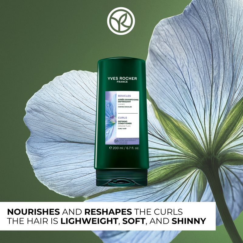 Yves Rocher Boucles kondicionér pre kučeravé vlasy with organic flax 200 ml