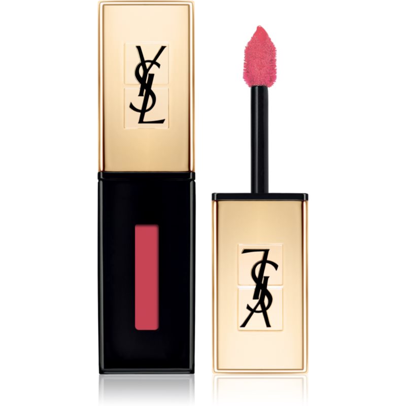 Yves Saint Laurent Vernis À Lèvres Glossy Stain dlhotrvajúci rúž a lesk na pery 2 v 1 odtieň 12 Corail Acrylic 6 ml