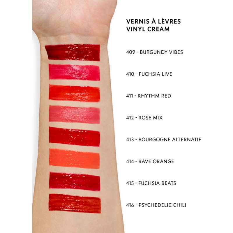 Yves Saint Laurent Vernis À Lèvres Vinyl Cream Creamy Lip Gloss Shade 409 Burgundy Vibes 5.5 Ml