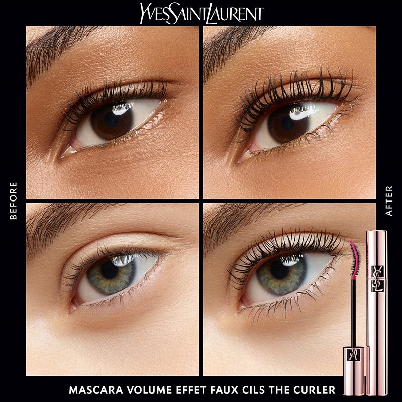 Yves Saint Laurent Mascara Volume Effet Faux Cils The Curler об'ємна моделююча туш з ефектом подовження вій відтінок 1 Noir Insoumis / Rebellious Blac