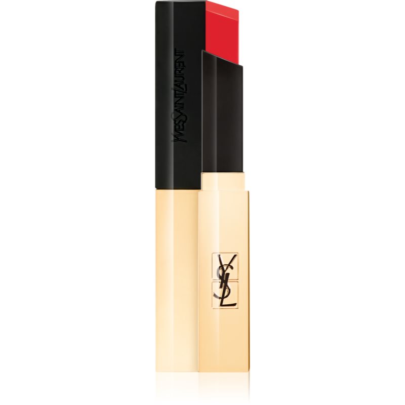 

Yves Saint Laurent Rouge Pur Couture The Slim тонка матуюча помада з ефектом шкіри відтінок 3 Orange Illusion