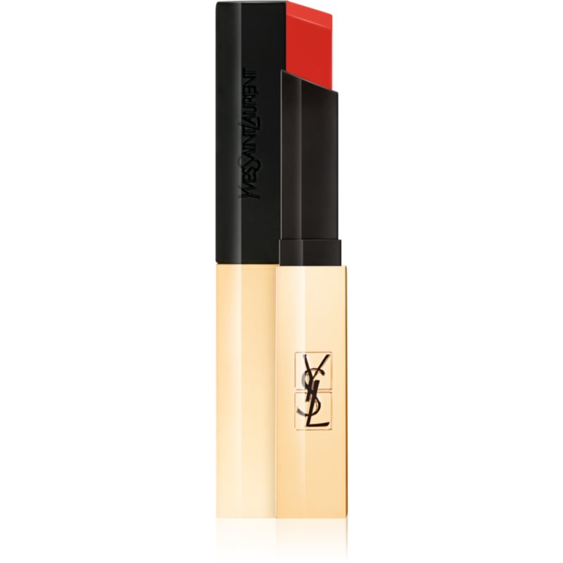 Yves Saint Laurent Rouge Pur Couture The Slim tanka matirajoča šminka z usnjenim učinkom odtenek 10 Corail Antinomique 2,2 g