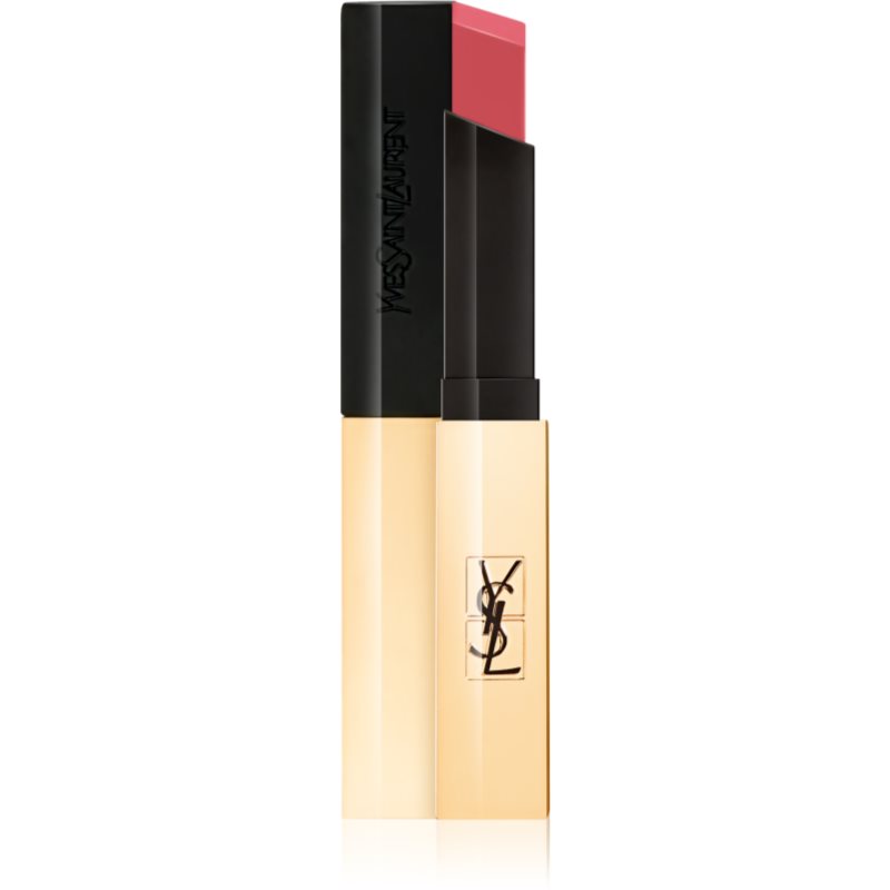 Yves Saint Laurent Rouge Pur Couture The Slim cienka szminka matująca zapewniająca skórzany efekt na ustach odcień 12 Nu Incongru 2,2 g