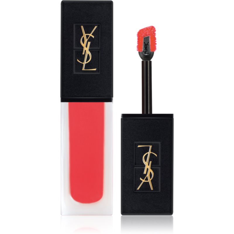Yves Saint Laurent Tatouage Couture Velvet Cream Highly Pigmented Creamy Lipstick With Matt Effect Shade 202 Coral Symbol 6 Ml