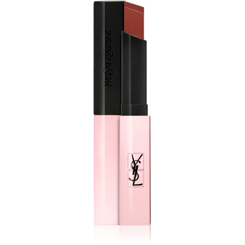 Yves Saint Laurent Rouge Pur Couture The Slim Glow Matte matný hydratačný rúž s leskom odtieň 211 Transgressive Cacao 2 g