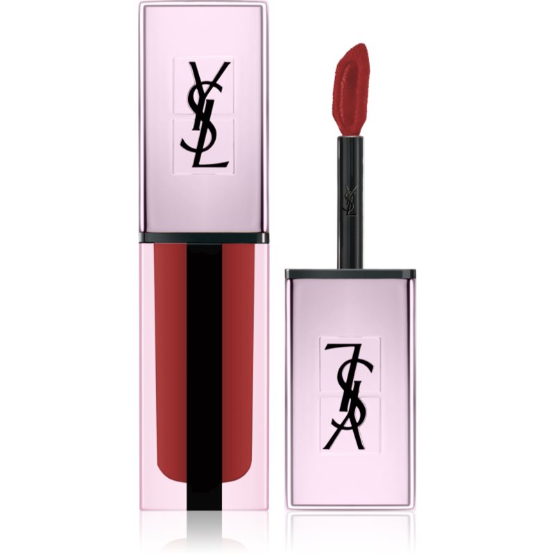 

Yves Saint Laurent Vernis À Lèvres Water Stain Glow високопігментований блиск для губ 202 Insurgent Red