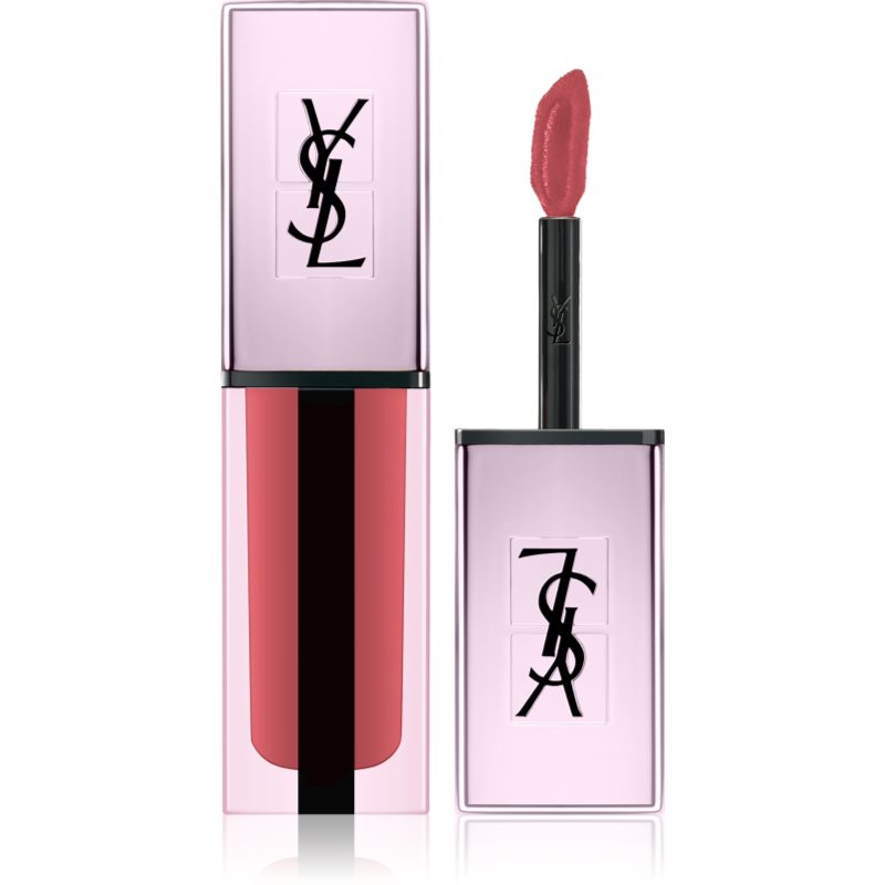 

Yves Saint Laurent Vernis À Lèvres Water Stain Glow високопігментований блиск для губ 203 Restricted Pink