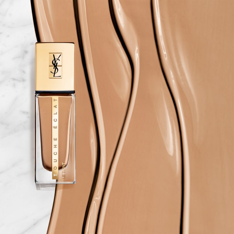 Yves Saint Laurent Touche Éclat Le Teint стійкий тональний крем для освітлення шкіри SPF 22 відтінок BR50 Cool Honey 25 мл