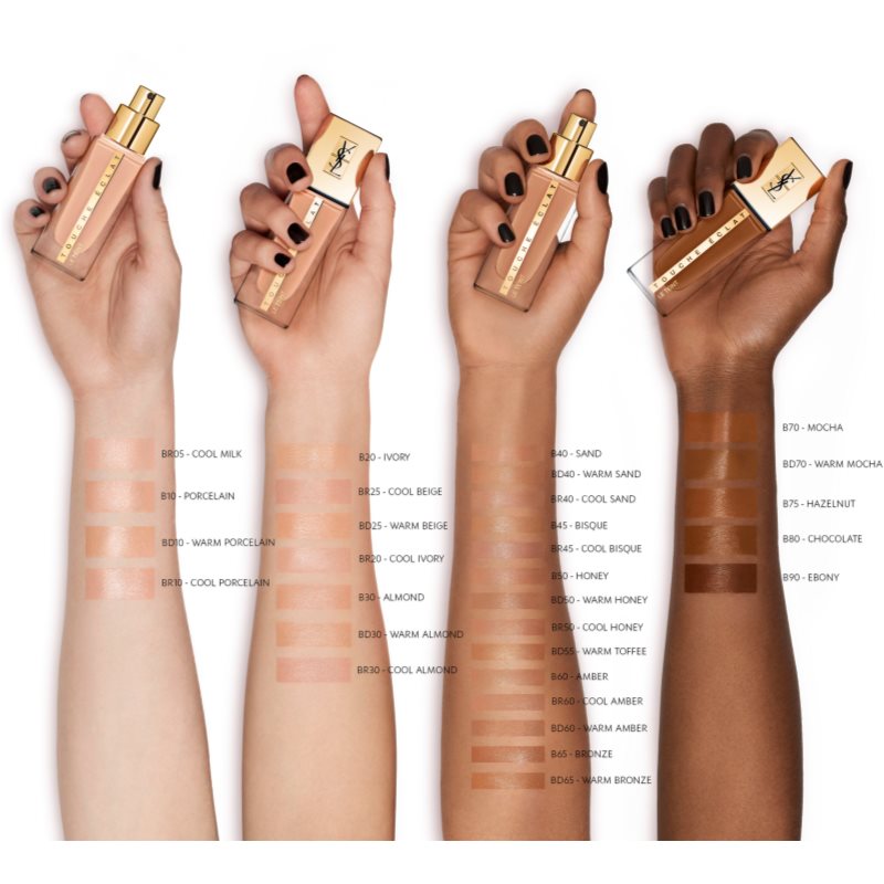 Yves Saint Laurent Touche Éclat Le Teint стійкий тональний крем для освітлення шкіри SPF 22 відтінок BD55 25 мл