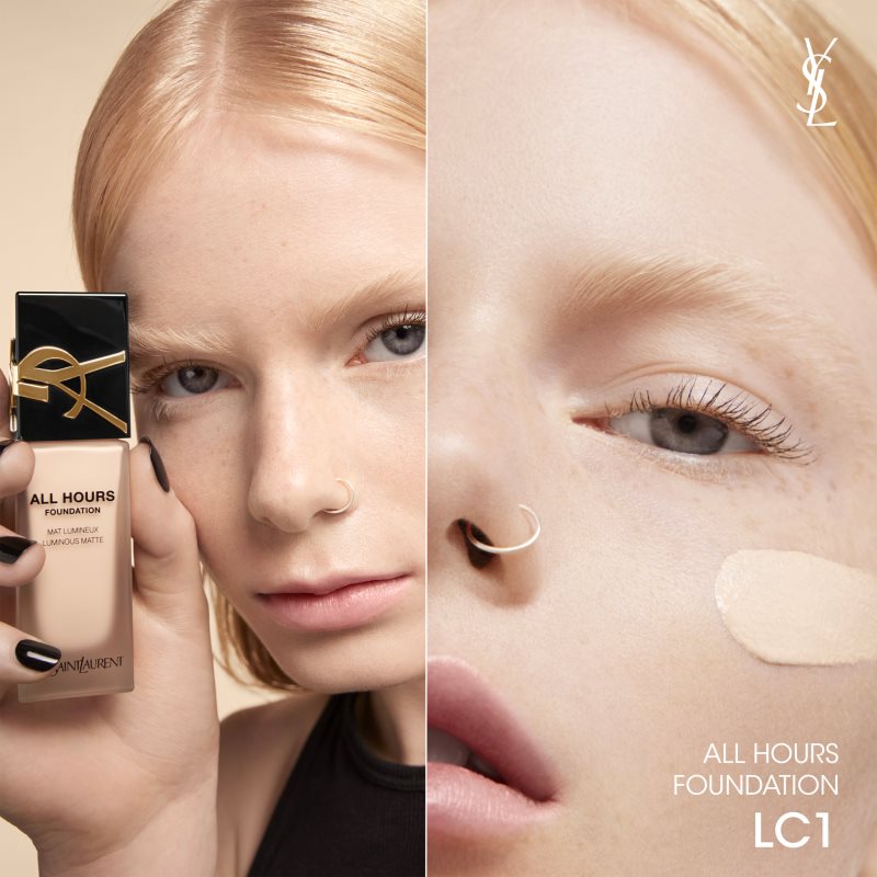 Yves Saint Laurent All Hours Foundation стійкий тональний крем SPF 39 відтінок LC1 25 мл