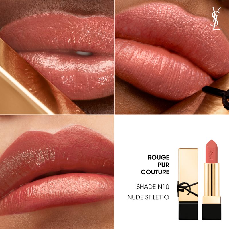 Yves Saint Laurent Rouge Pur Couture Lipstick For Women N10 Nude Stiletto 3,8 G