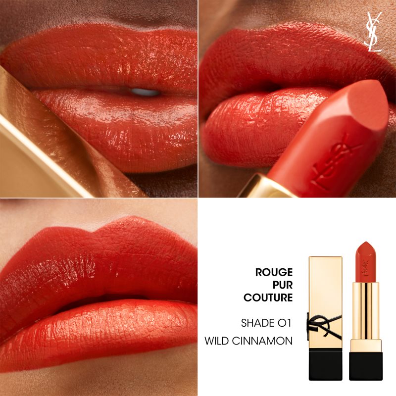 Yves Saint Laurent Rouge Pur Couture Lipstick For Women O1 Wild Cinnamon 3,8 G