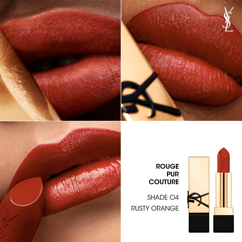 Yves Saint Laurent Rouge Pur Couture Lipstick For Women O4 Rusty Orange 3,8 G