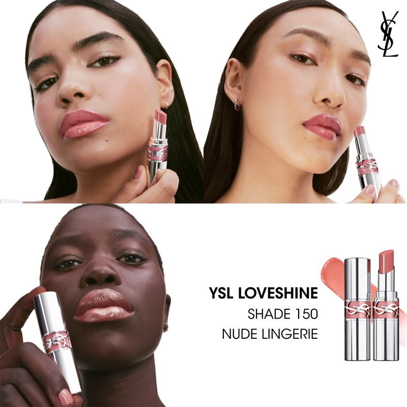 Yves Saint Laurent Loveshine Lipstick hidratantni ruž za usne s visokim sjajem za žene 150 Nude Lingerie 3,2 g