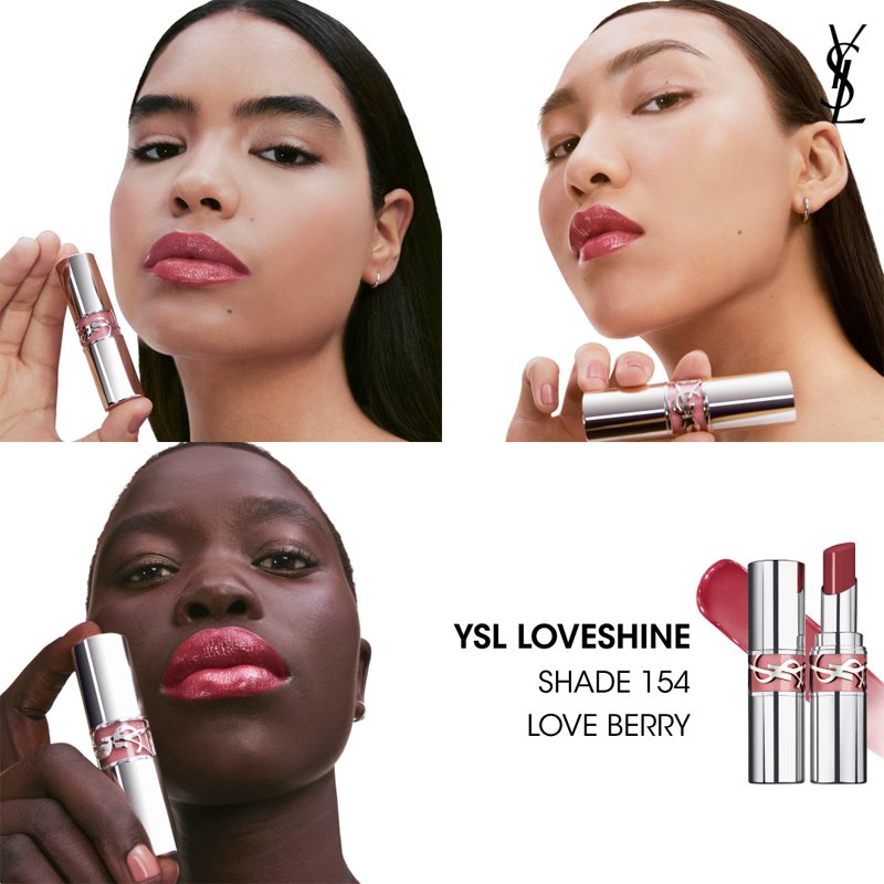 Yves Saint Laurent Loveshine Lipstick moisturising glossy lipstick for women 154 Love Berry 3,2 g