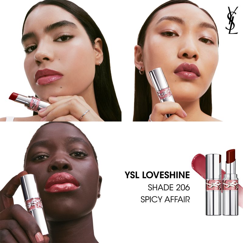 Yves Saint Laurent Loveshine Lipstick moisturising glossy lipstick for women 206 Spicy Affair 3,2 g