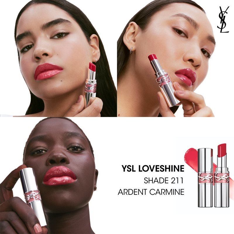 Yves Saint Laurent Loveshine Lipstick hydratační lesklá rtěnka pro ženy 211 Ardent Carmine 3,2 g