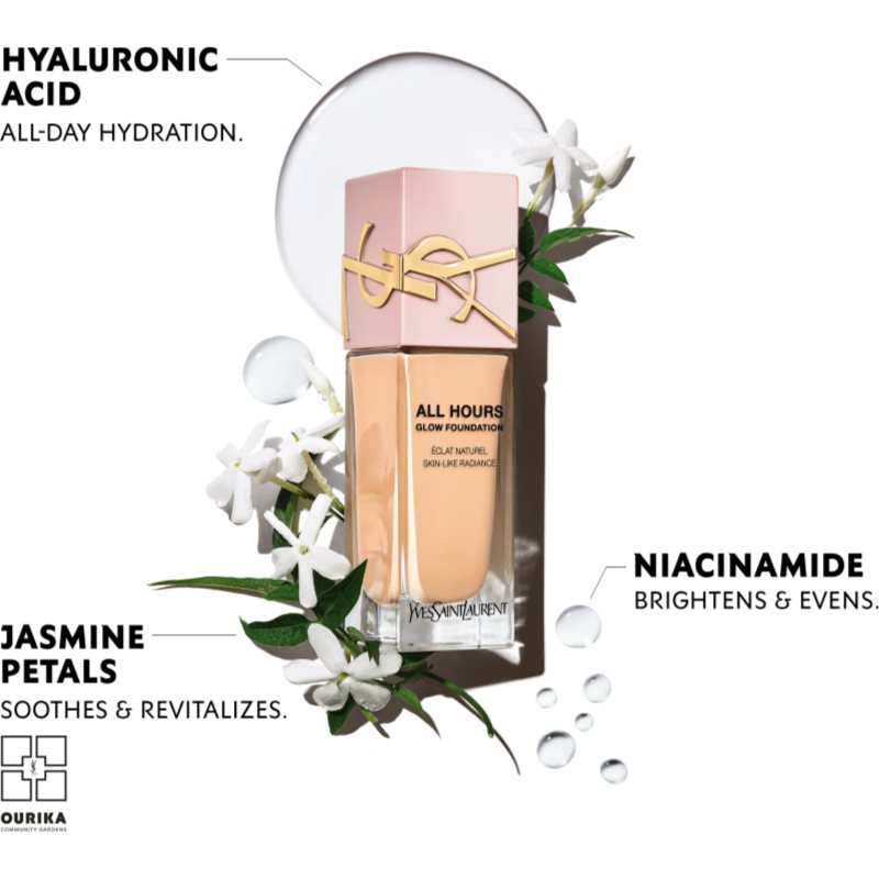 Yves Saint Laurent All Hours Glow Foundation dlouhotrvající make-up odstín MC5 25 ml (obrázek 4)