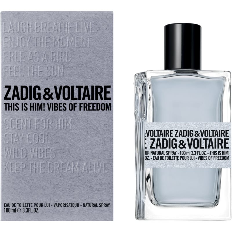 Zadig & Voltaire THIS IS HIM! Vibes Of Freedom Eau De Toilette For Men 100 Ml