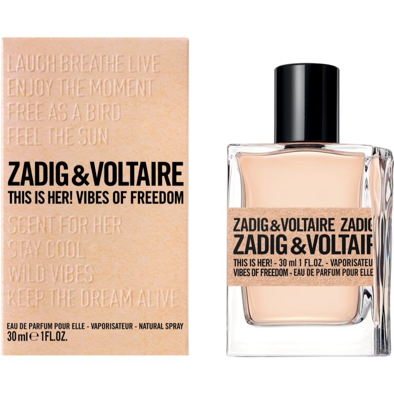 Zadig & Voltaire THIS IS HER! Vibes Of Freedom Eau De Parfum For Women 30 Ml