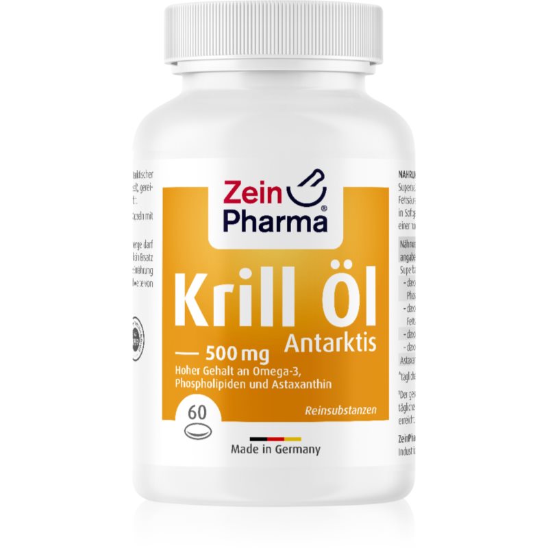 ZeinPharma Krill Öl Antarktis 500 mg Kapseln mit Öl 60 g