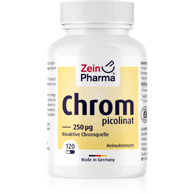 ZeinPharma Chrompiccolinat 250 µg Kapseln zur Förderung der physischen und mentalen Gesundheit 18 g