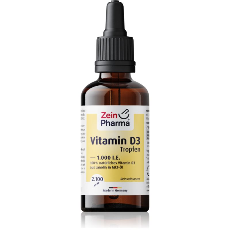 ZeinPharma Vitamin D3 Tropfen 1.000 I.E. Tropfen zur Unterstützung des Immunsystems 50 ml