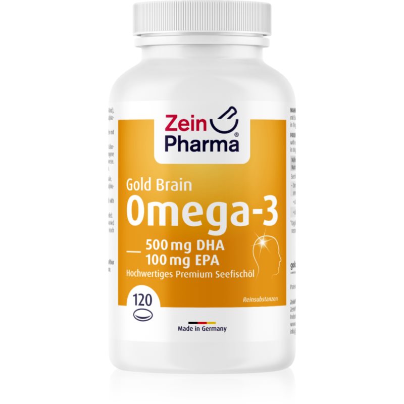 ZeinPharma Omega-3 Gold - Brain Edition Weichkapseln für eine normale Herz- und Hirnfunktion 196 g
