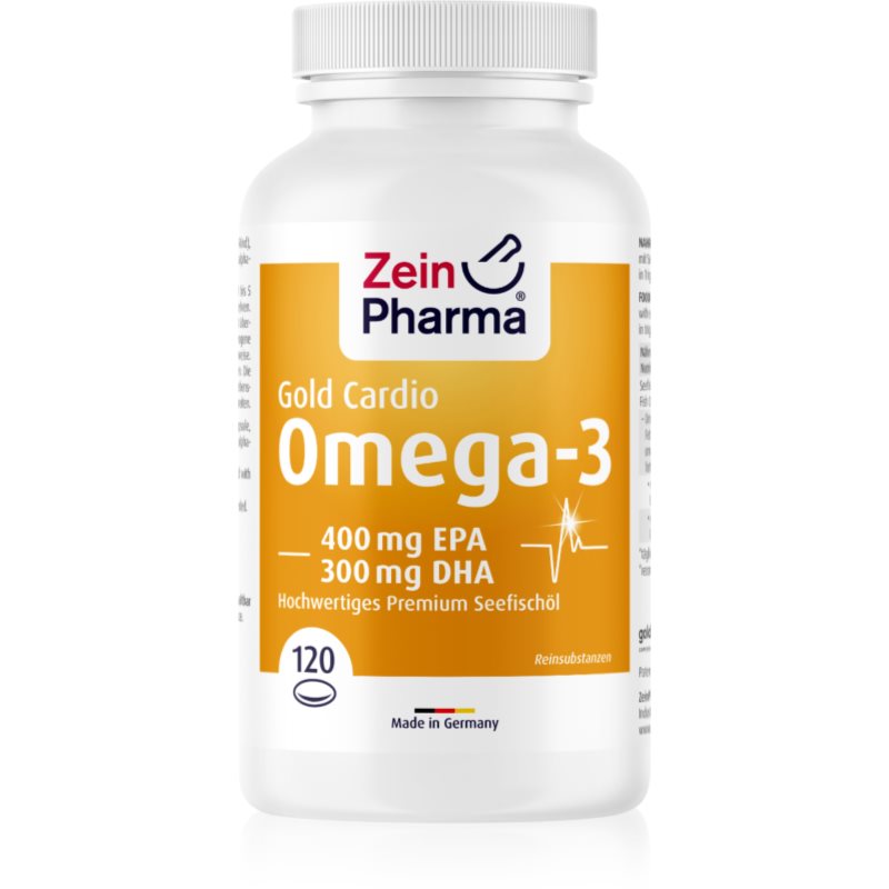 ZeinPharma Omega-3 Gold - Cardio Edition Kapseln für ein gesundes Herz und gesunde Blutgefäße 120 KAP