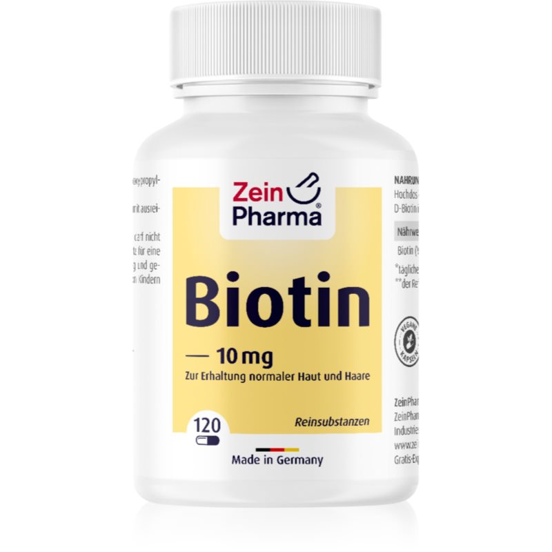 ZeinPharma Biotin 10 mg Kapseln für wunderschöne Haare und Haut 36 g