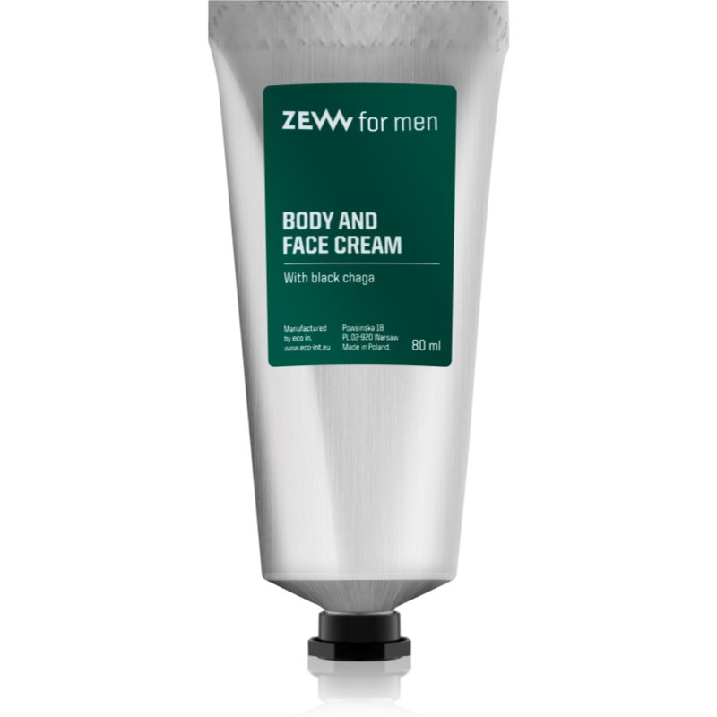 Zew For Men Body and Face Cream With Black Chaga kremas kūnui ir veidui 80 ml
