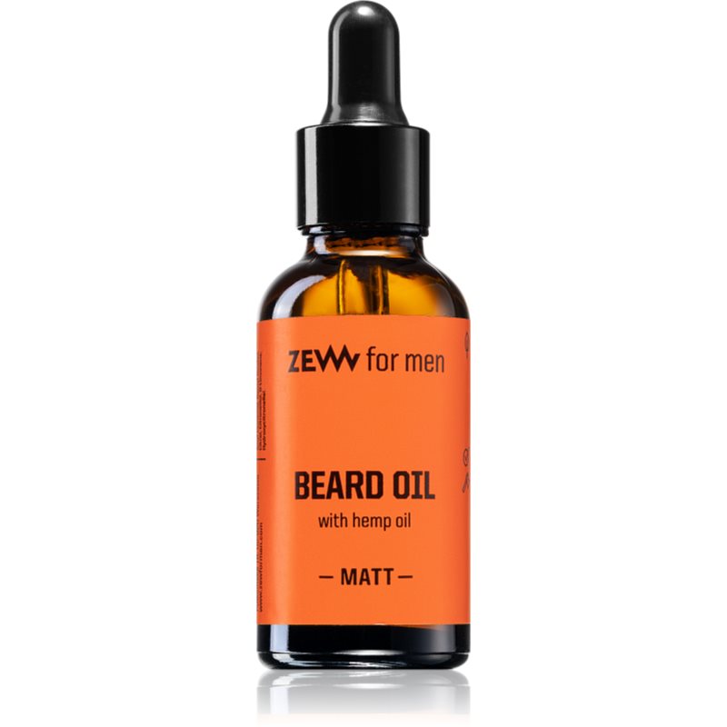 Zew For Men Beard Oil With Hemp Oil олійка для бороди з конопляною олією Matt 30 мл