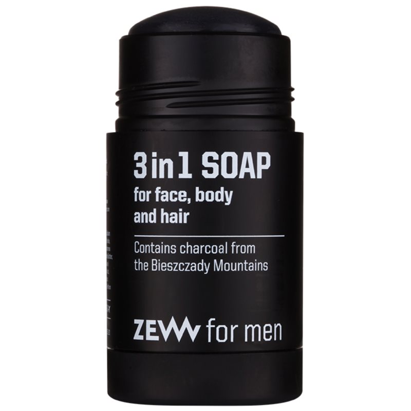 Zew For Men 3 In 1 Soap натуральне тверде мило для обличчя, тіла та волосся 3в1 85 мл