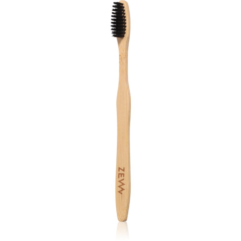 Zew For Men Toothbrush bambusový zubní kartáček s aktivním uhlím 1 ks